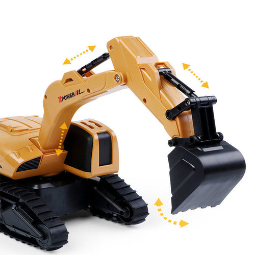 Deformation Remote Control Engineering Car Hook Machine Model Kid Toy