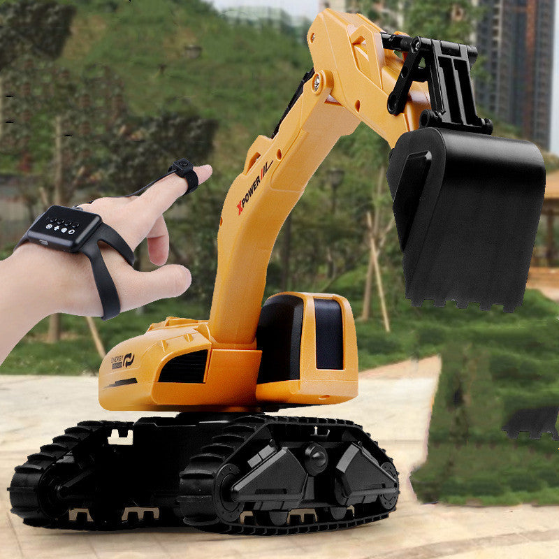 Deformation Remote Control Engineering Car Hook Machine Model Kid Toy