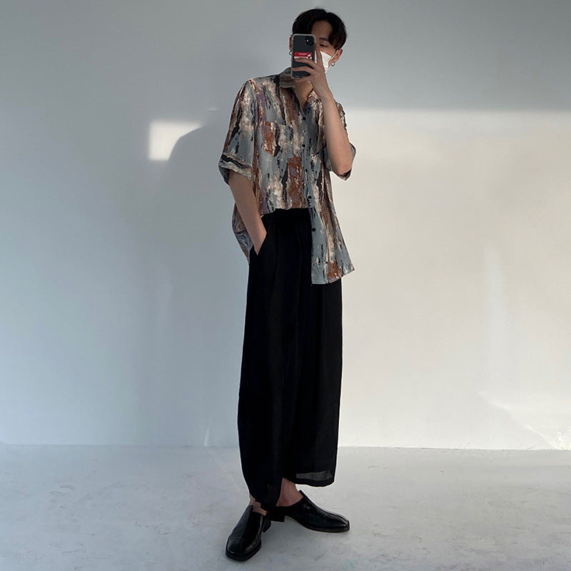 Loose Quarter Sleeve Shirt Korean Version