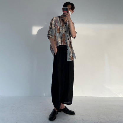 Loose Quarter Sleeve Shirt Korean Version