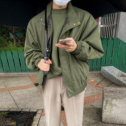 Korean Version Of Ruffian Baseball Jacket Loose Casual Men's Jacket In Autumn And Winter