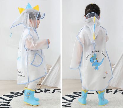 Poncho kid student raincoat