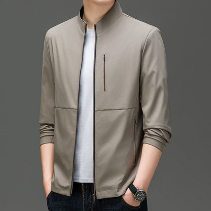 Men's Solid Color Jacket High-grade Trendy Casual