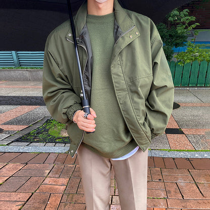 Korean Version Of Ruffian Baseball Jacket Loose Casual Men's Jacket In Autumn And Winter