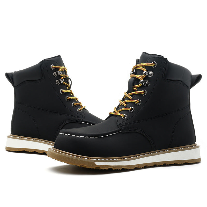 Men's Safety Shoes Deodorant And Breathable Anti-smashing